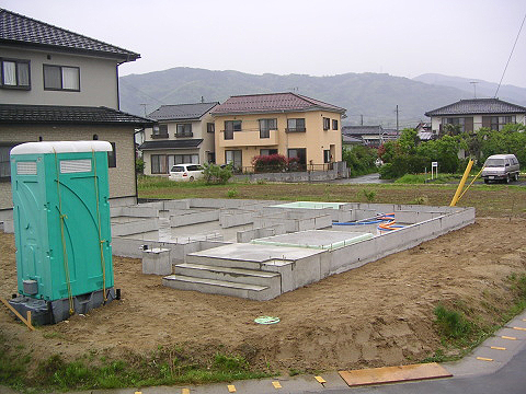 基礎工事完了 写真