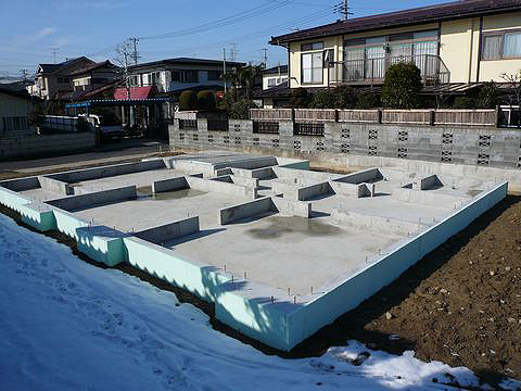 基礎工事完了 写真